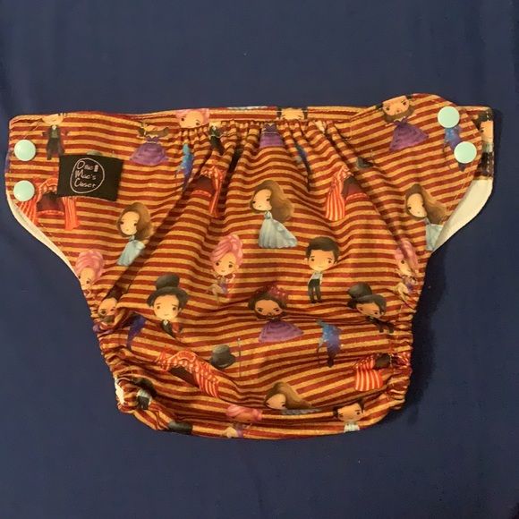 BRAND NEW One Size Cloth Pocket Diaper w/ AWJ! The Greatest Showman Baby Diaper - Picture 4 of 6
